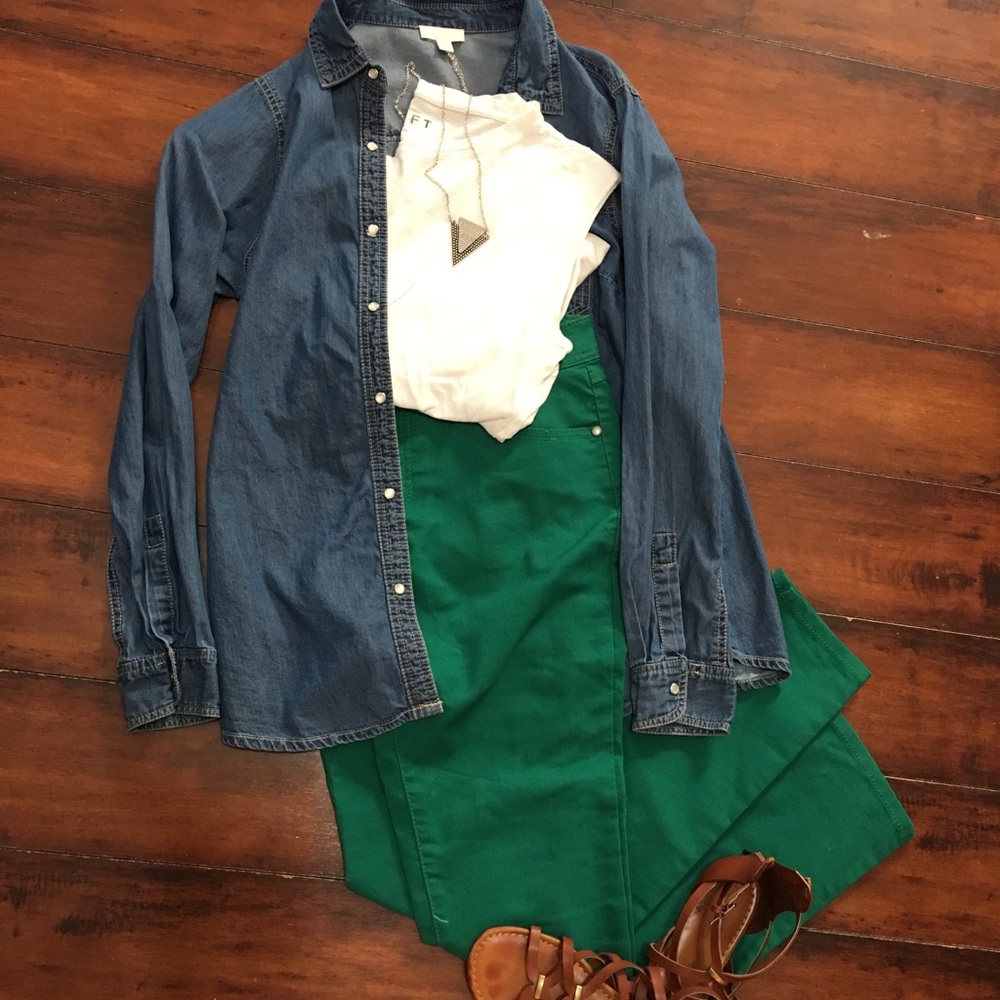 Green jeans